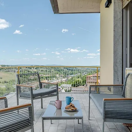 Terrazza Panoramica A Pochi Passi Dal Centro - Affitti Brevi * Сієна